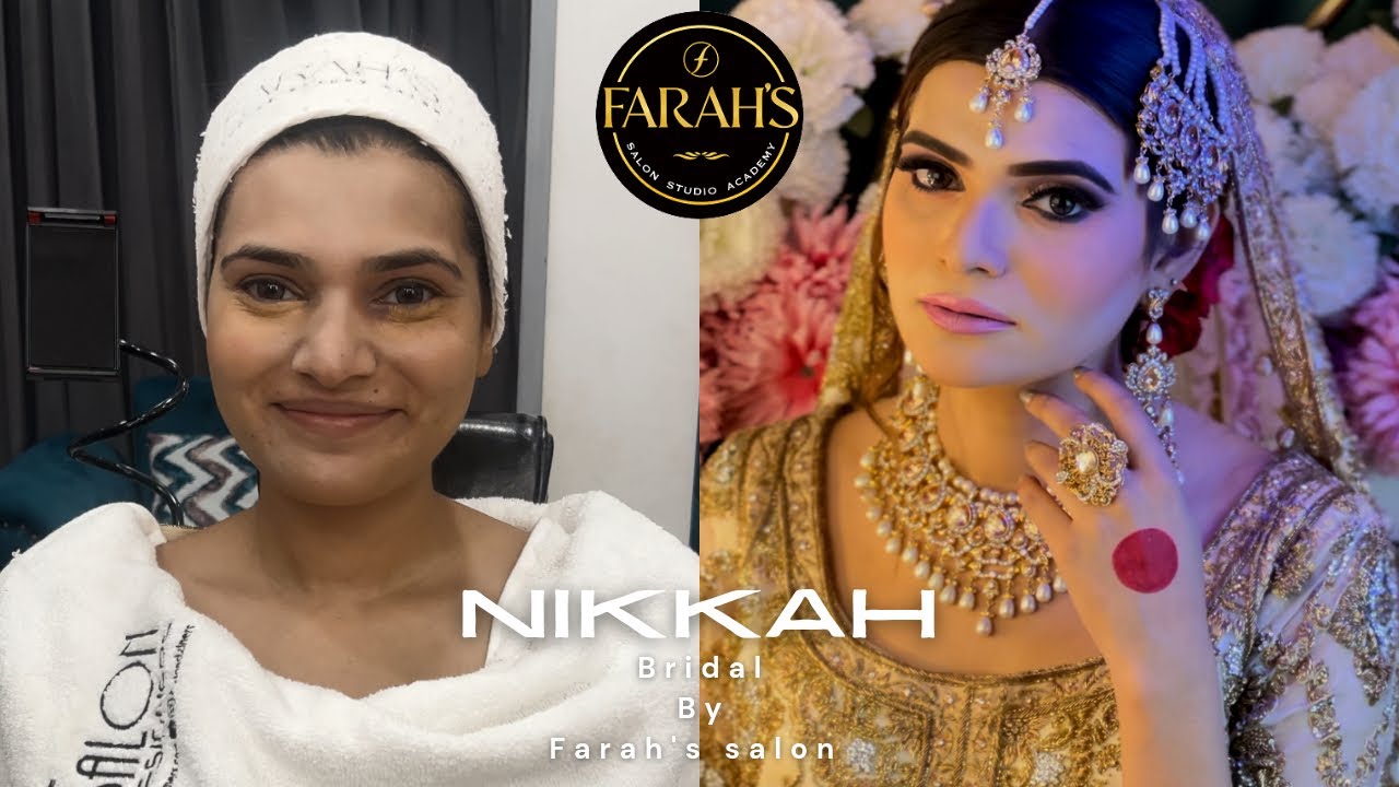 Gorgeous Bridal Nikkah Makeup tutoria |👰‍♀️ | Farah’s salon
