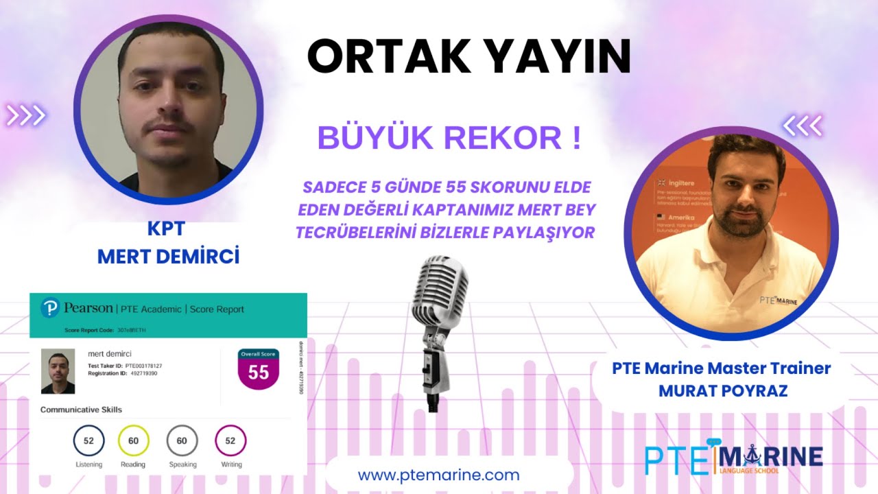 Sadece 5 günde PTE Academic 55 skoru ! Büyük rekorla PTE sınavından nasıl geçtim?