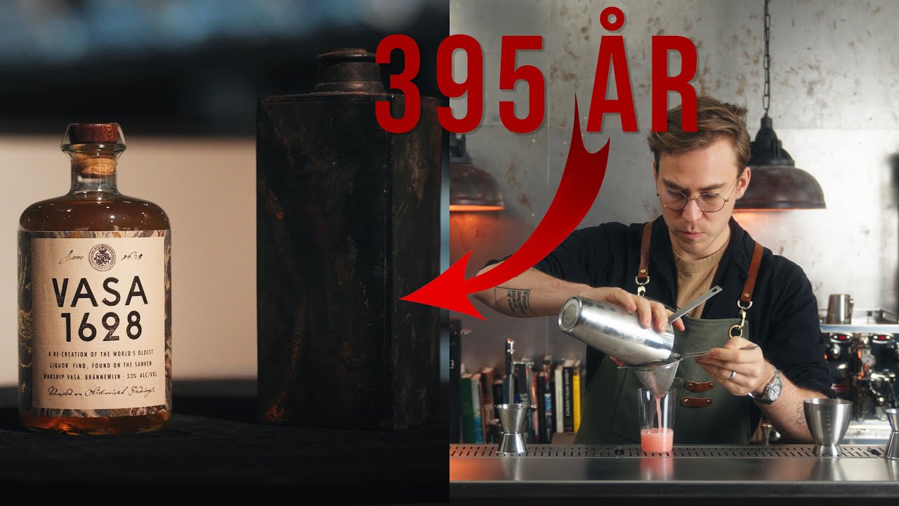 Blandar drink på världens äldsta sprit