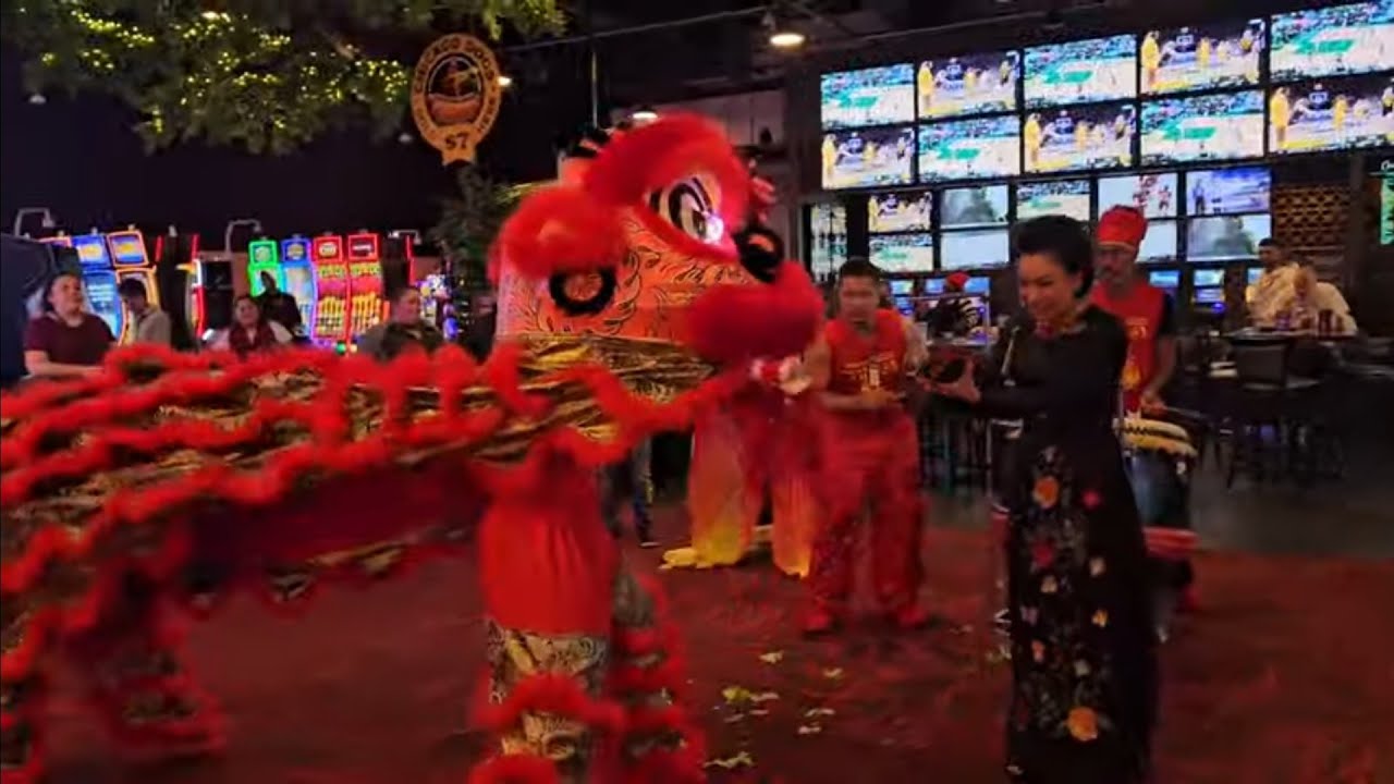 Spectacular Chinese Lion Dance at American Casino – Feb 2, 2025