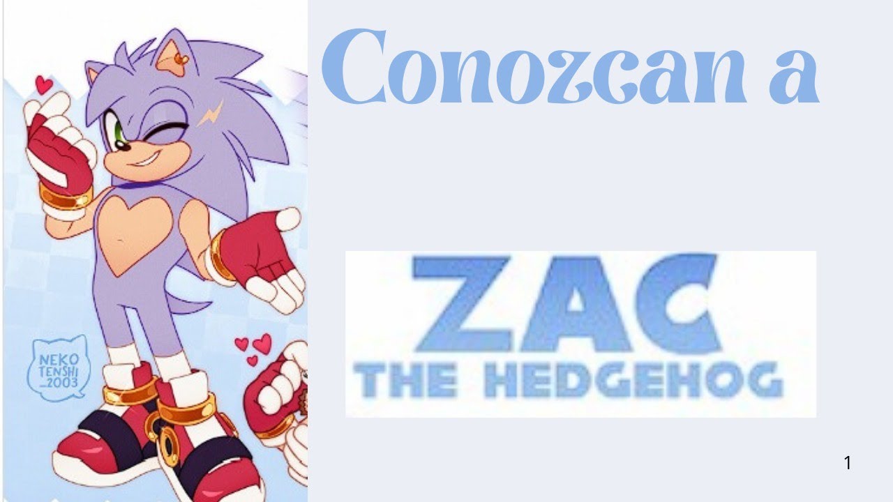 Conozcan a Zack the headhog