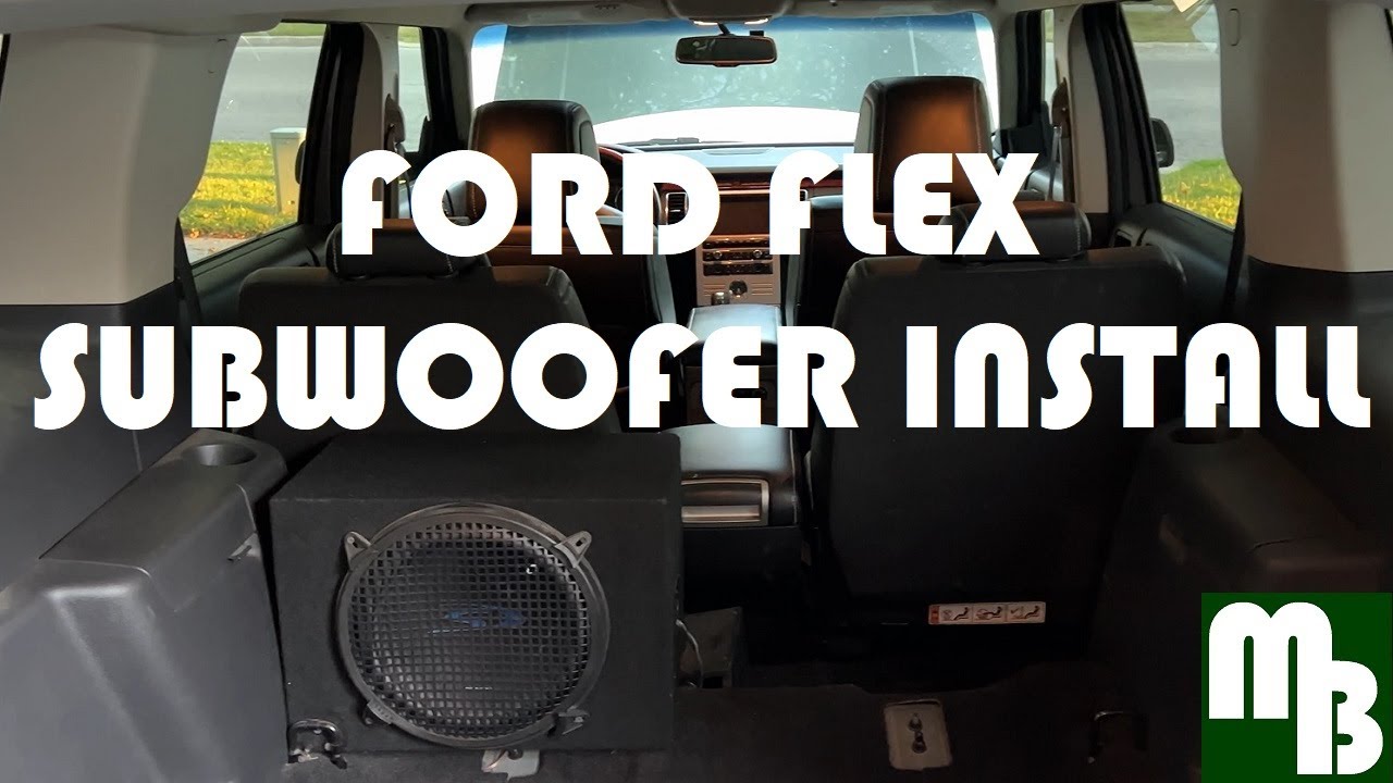 Быстрая и простая установка сабвуфера и усилителя Ford Flex CUSTOM