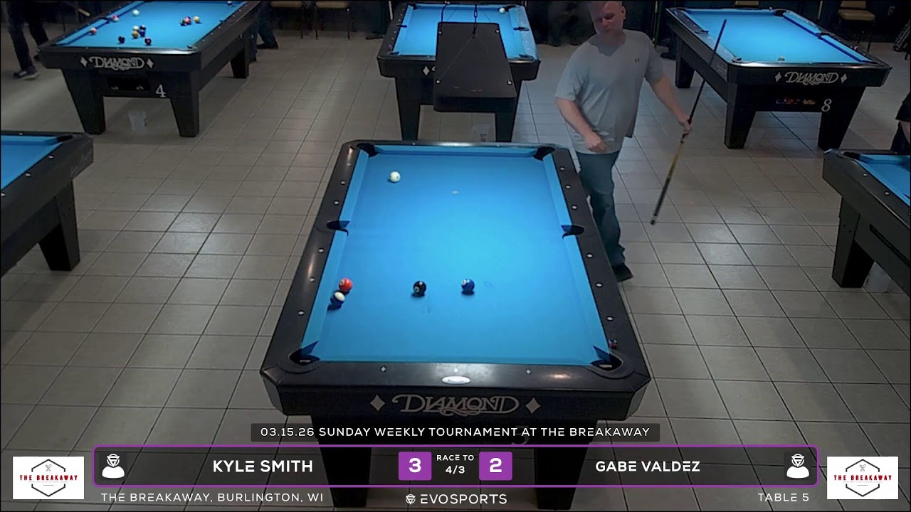 KYLE SMITH vs GABE VALDEZ - THE BREAKAWAY - TABLE 5 | EvoSports