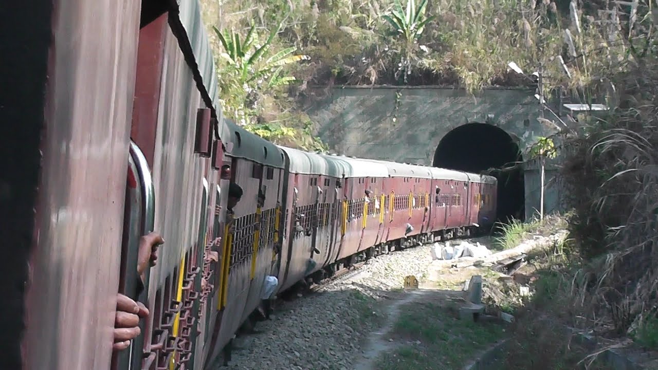 (MG) The 1.962 km Longtarai Tunnel - Longest in NFR : Dharmanagar-Agartala Pass. (Feb. 27, 2013)