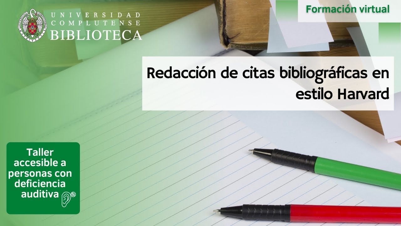 Redacción de citas bibliográficas en estilo Harvard