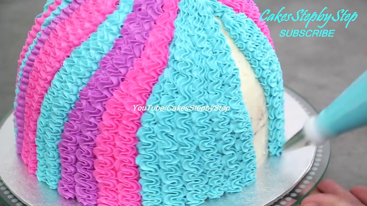 Barbie Doll Dress Cake | Cake Decorating with Piping Tips by Cakes StepbyStep
