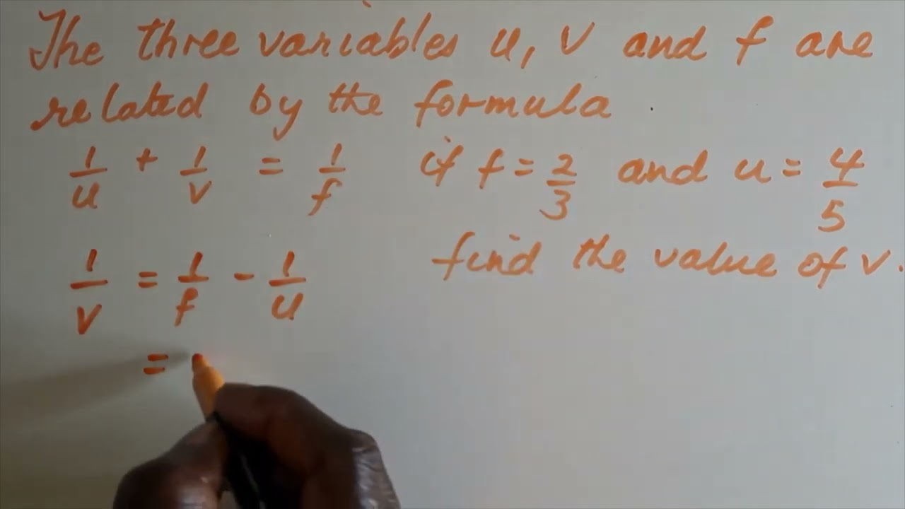 Finding the value of an unknown