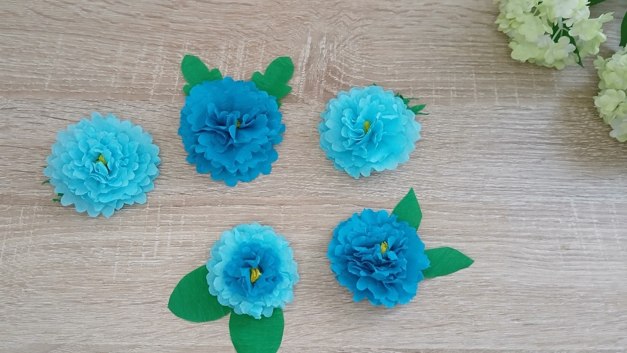 Simple craft - how to make paper flowers DIY
