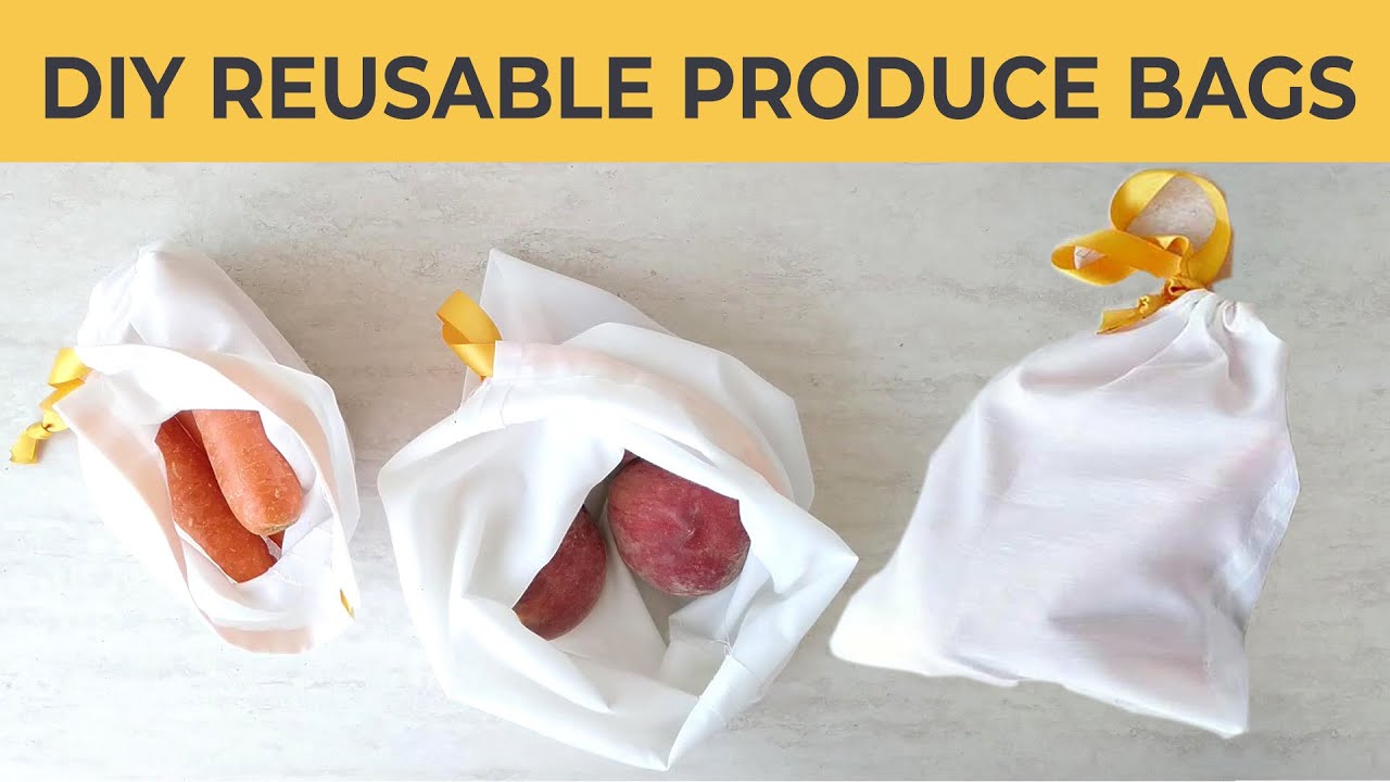 DIY Reusable Produce Bags | Tutorial and FREE Sewing Pattern
