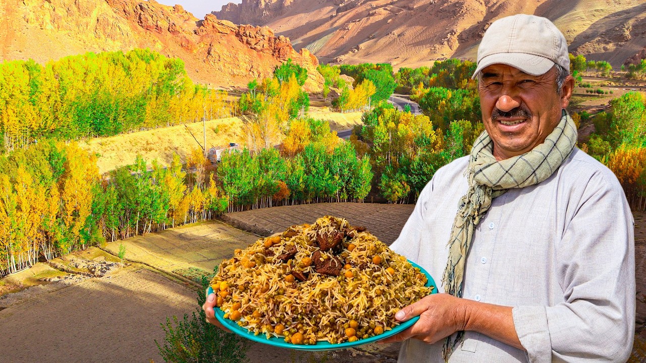 زندگی روستایی - ماش پلو روستایی
