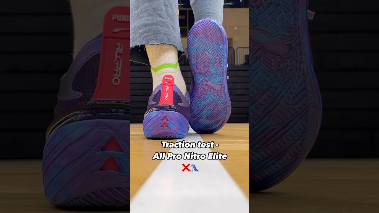 Traction test for the All Pro Nitro Elite 💯 #basketballshoes #allpronitroelite