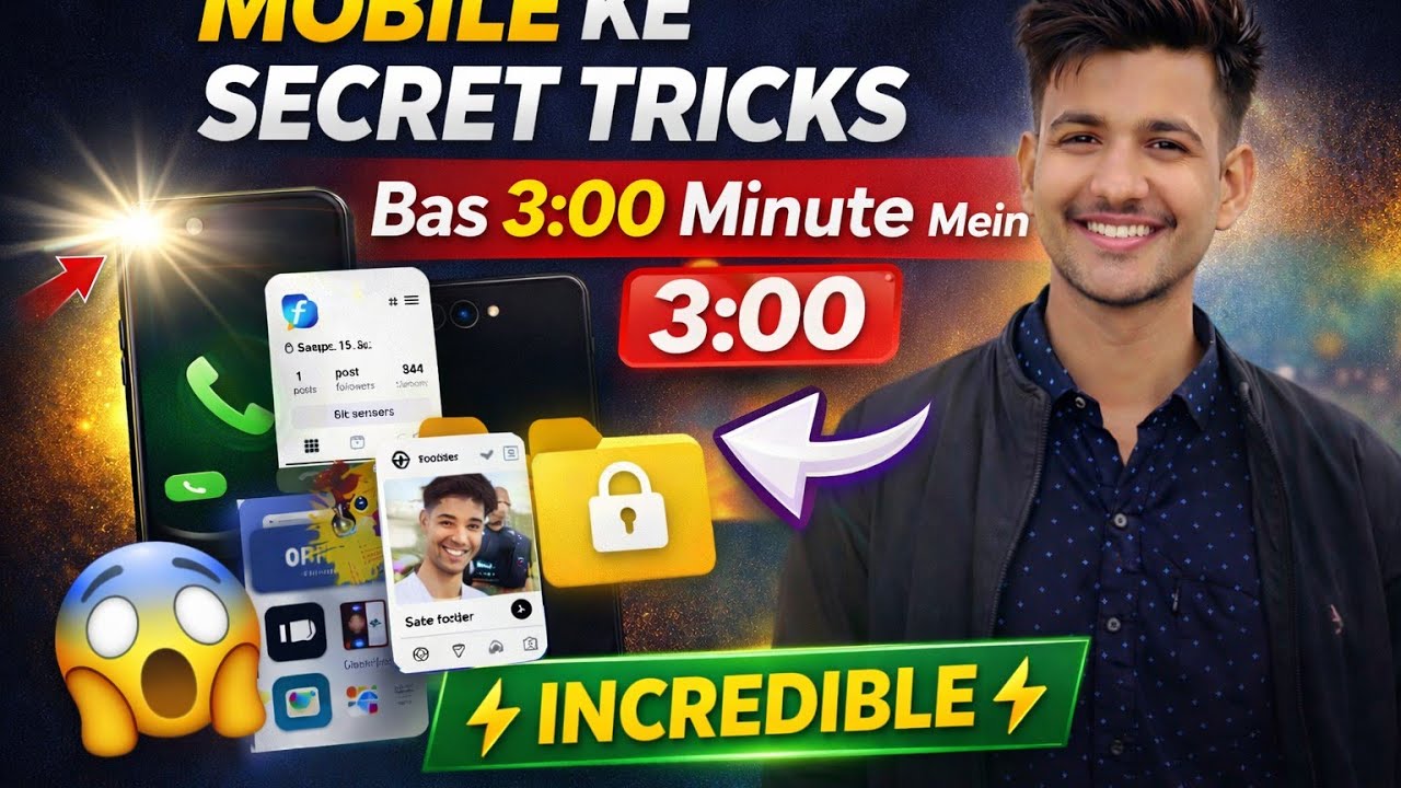 👉 99% Log Nahi Jante Ye Mobile Tricks 😲 | 3 Minute Secret Tips all mobile 📱tricks use your mobile