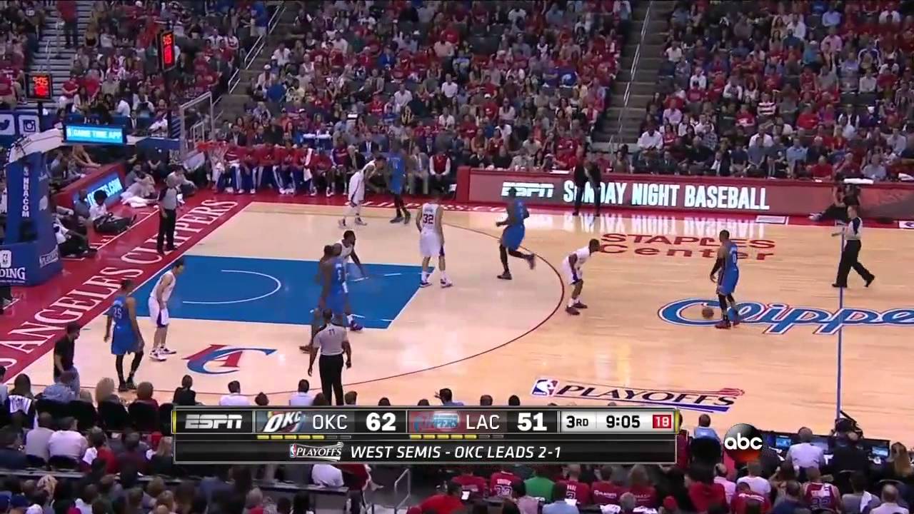 NBAPlayoffs: Kevin Durant vs Los Angeles Clippers 2014.05.11 (2st Round - Game 4)