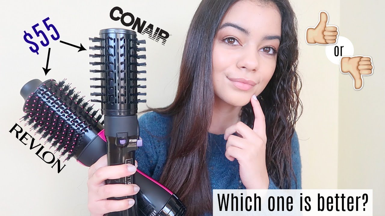 CONAIR INFINITIPRO HOT AIR SPIN BRUSH VS. REVLON ONE STEP DRYER AND VOLUMIZER (SURPRISE GIVEAWAY!)