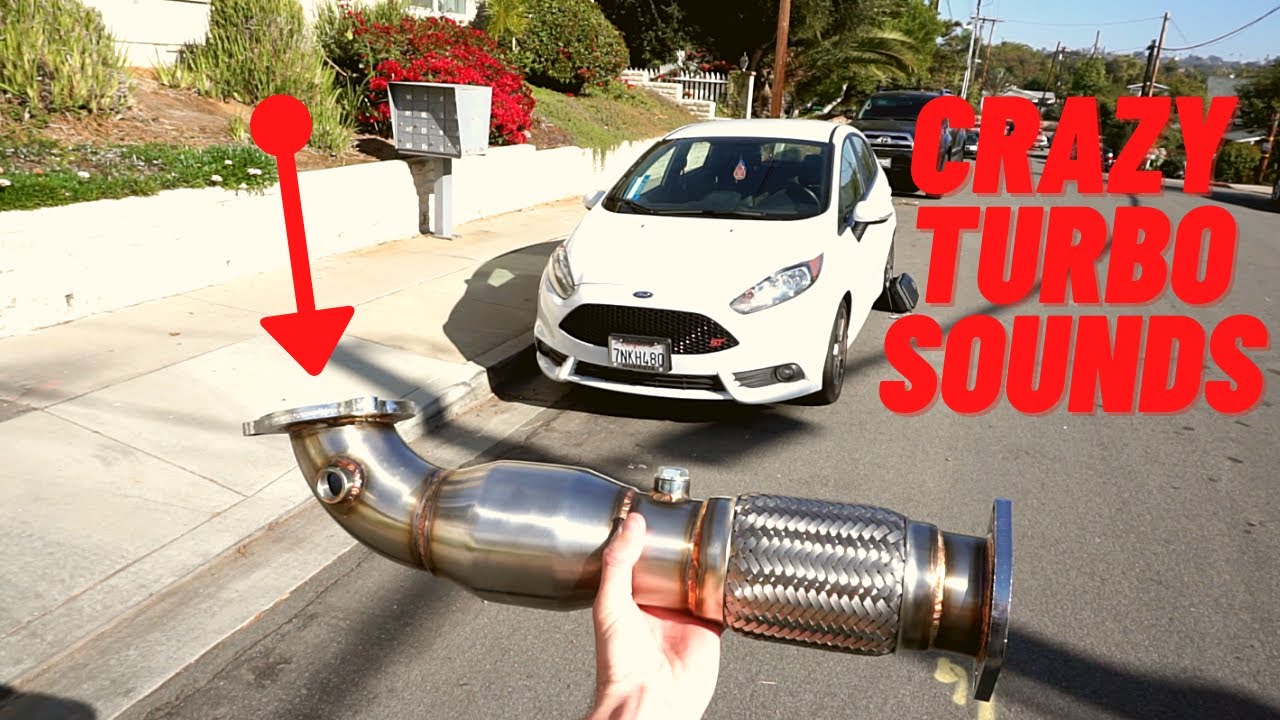 FIESTA ST GETS A DOWNPIPE! TURBO WHISTLE TO THE MAX