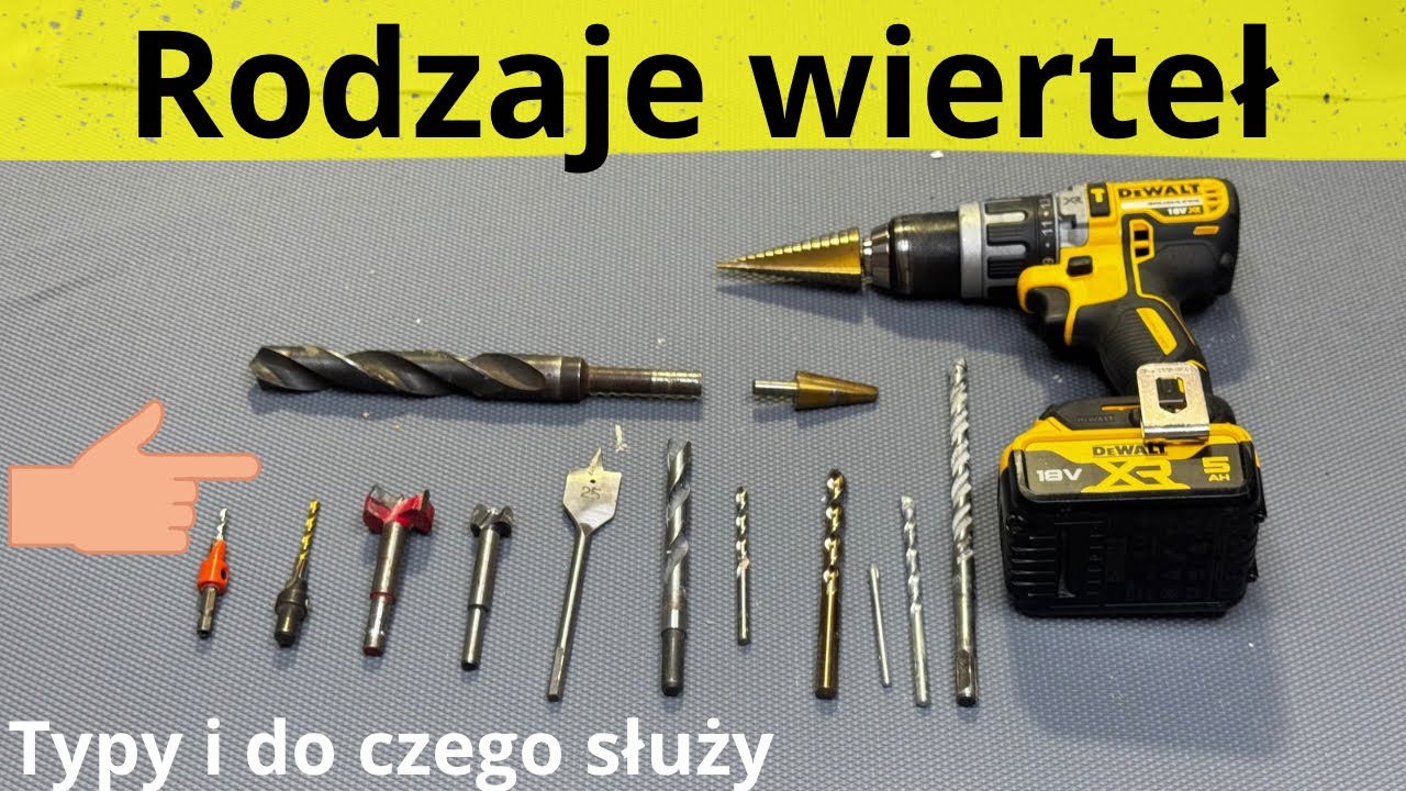 Jakie wiertła do metalu,drewna,betonu??Porady dla majsterkowicza 3 typy które musisz mieć!