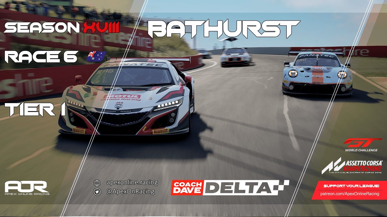 Assetto Corsa Competizione | Season XVIII | Race 6  | Tier 1 | PC | Bathurst / Mount Panorama