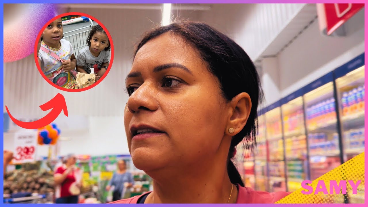 LEVEI MARINA E LUCAS PARA O SUPERMERCADO!!! V
