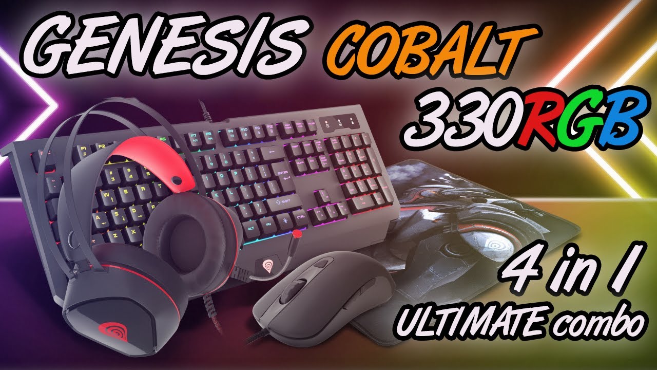 🔥💰 GAMING COMBO με 50€ | Genesis Cobalt 330 RGB Gaming Combo Set 4-IN-1