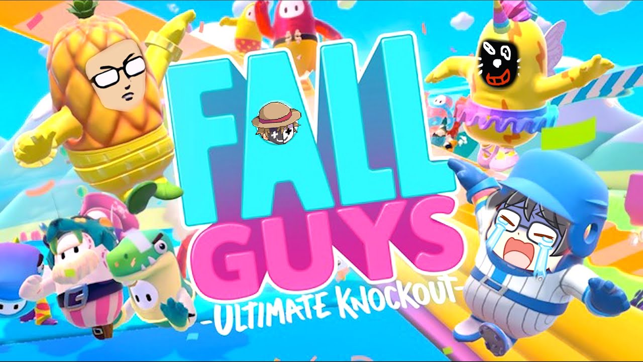 【4人実況】60人で事故だらけの大爆笑フォールガイズ【FALL GUYS】