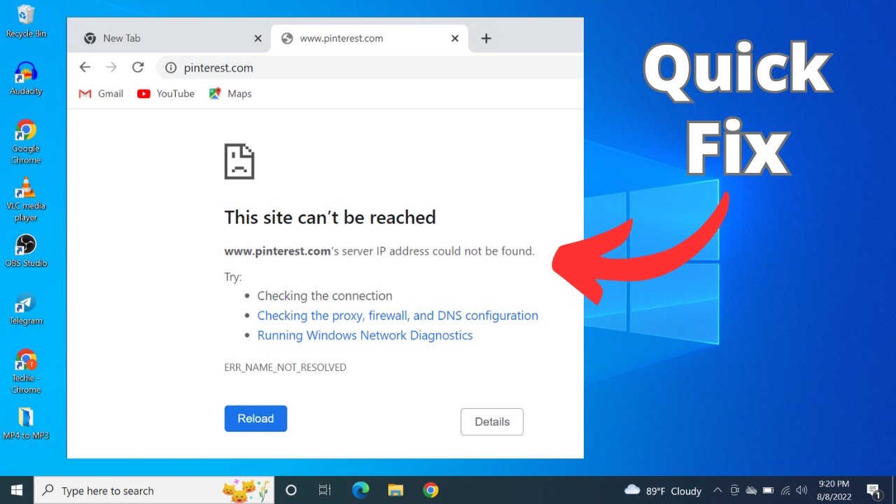 Исправлено! &mdash; Ошибка &laquo;Невозможно получить доступ к этому сайту&raquo; в Google Chrome