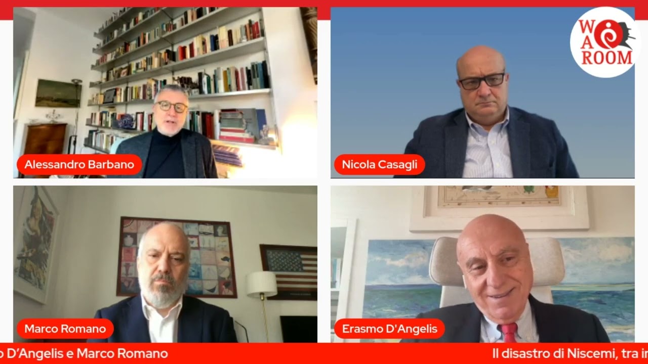 War Room - Alessandro Barbano con Nicola Casagli, Erasmo D'Angelis e Marco Romano