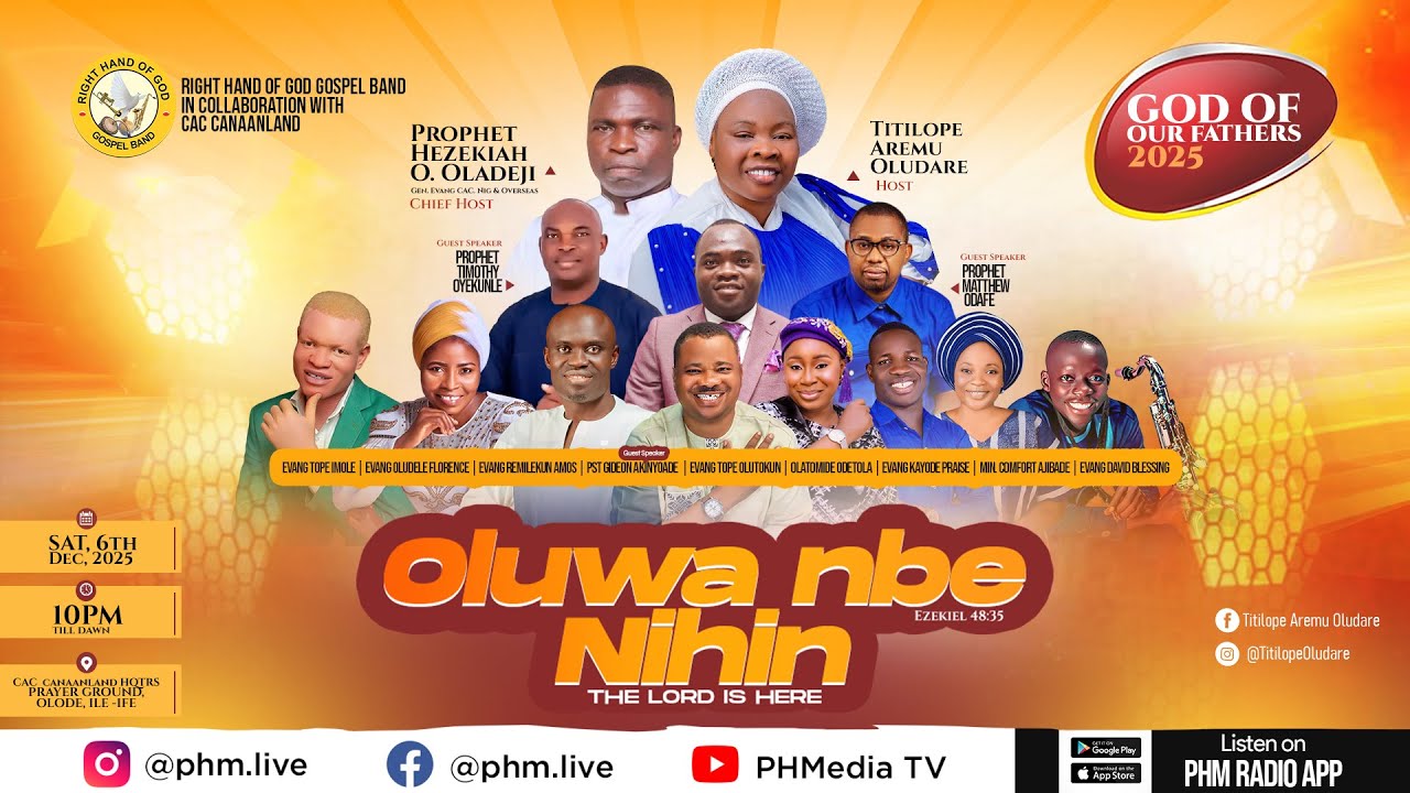 God of Our Fathers 2025 &mdash; The Lord Is Here | Host Titilope Aremu | LIVE
