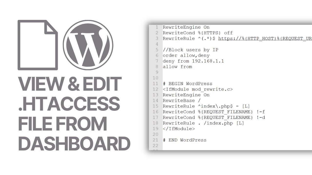 Как получить доступ к файлу .htaccess и редактировать его из панели управления WordPress? 📁