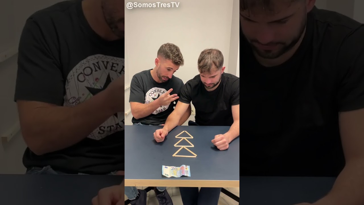 Forma 4 TRIANGULOS moviendo tan solo 3 PALITOS🔺😱