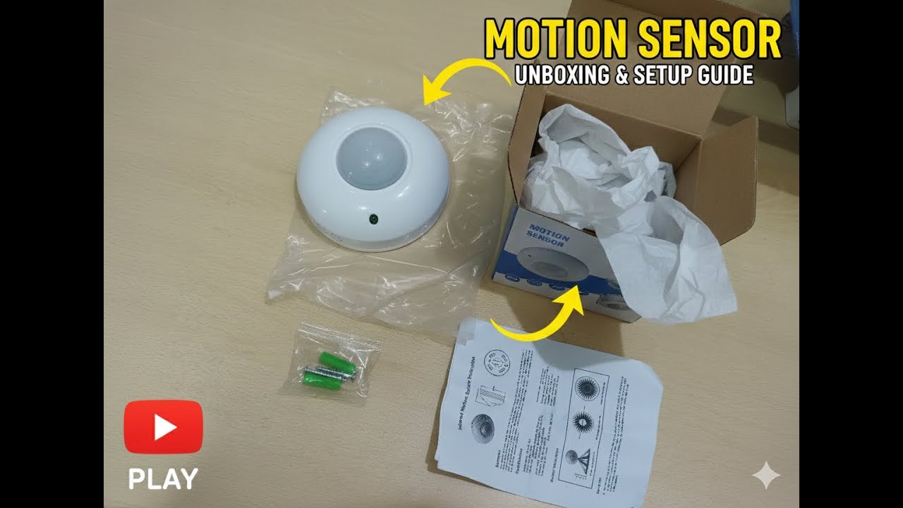 PIR Motion Sensor Unboxing & Full Setup | LUX & Time Delay Settings Explained