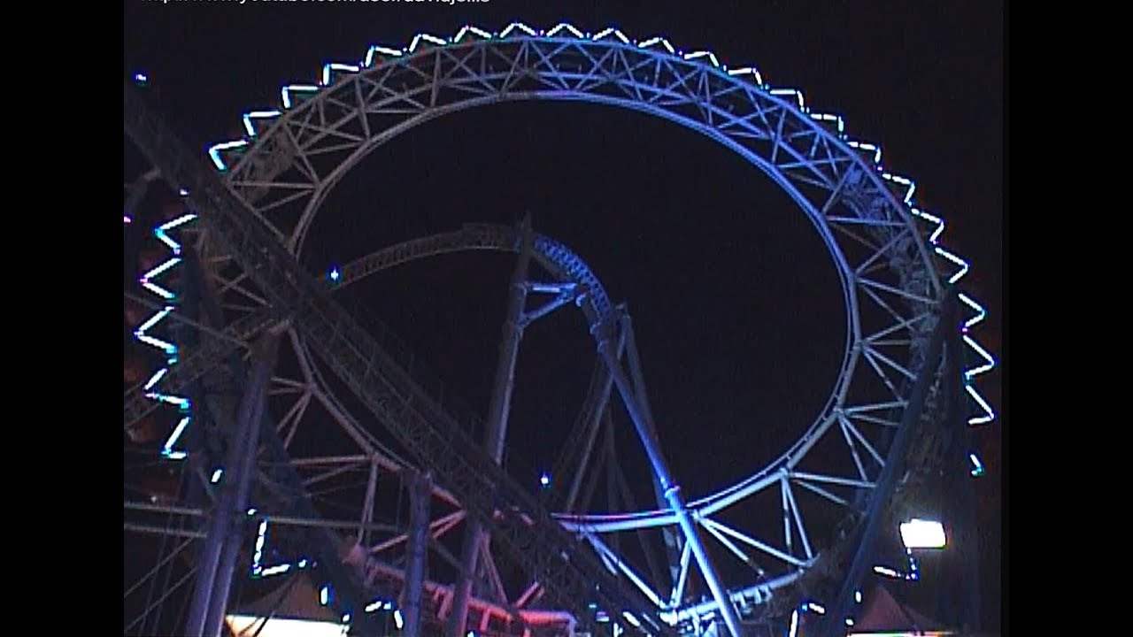 Thunder Dolphin (off-ride night views) - Tokyo Dome City Japan