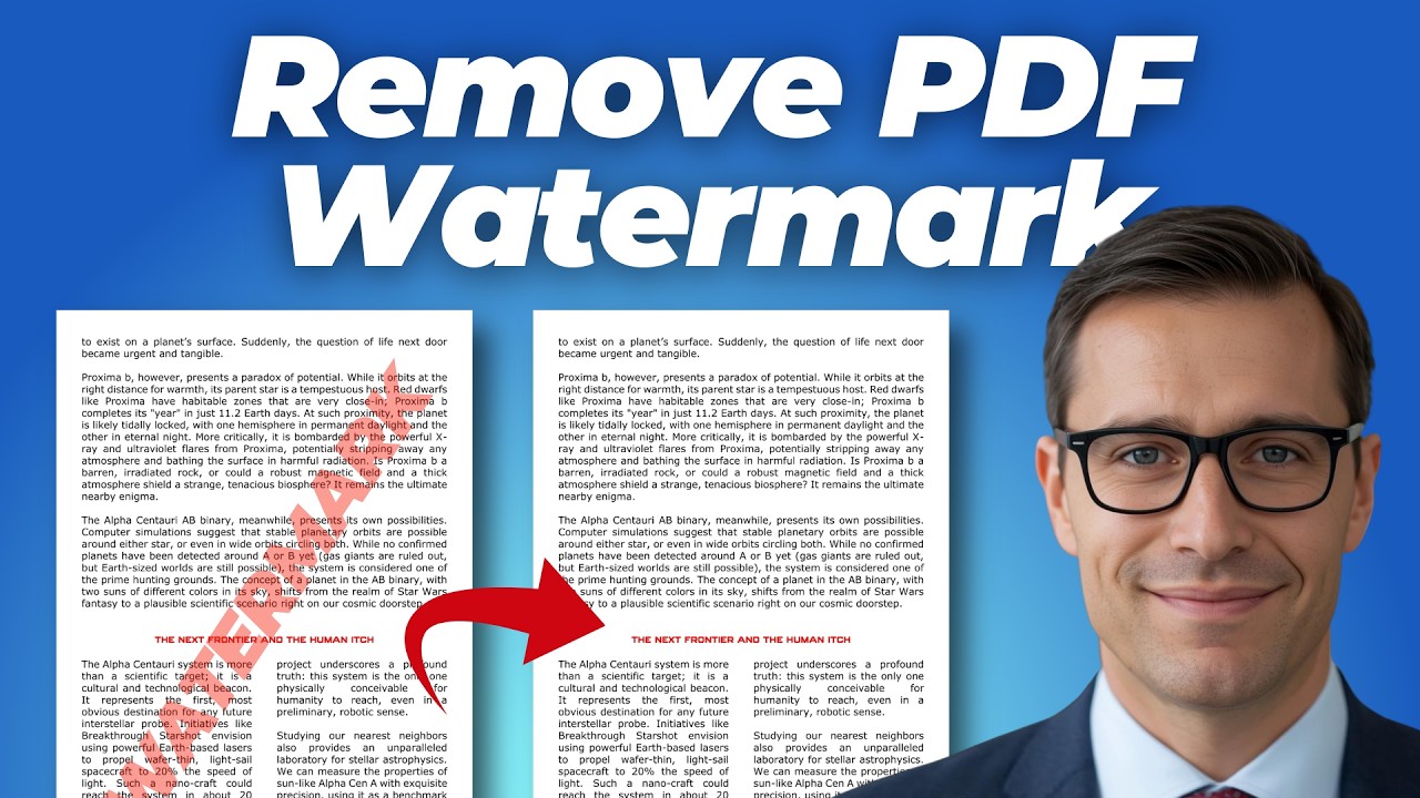 【Работает на 100%】Как удалить водяной знак из PDF-файла в Windows 2026