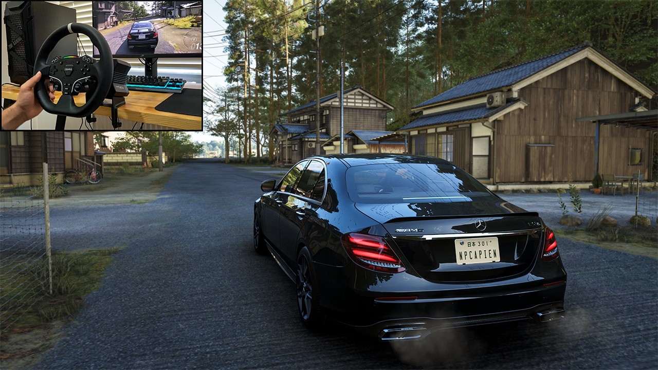 The E63 AMG Sounds INSANE in Forza Horizon 6 | Steering Wheel