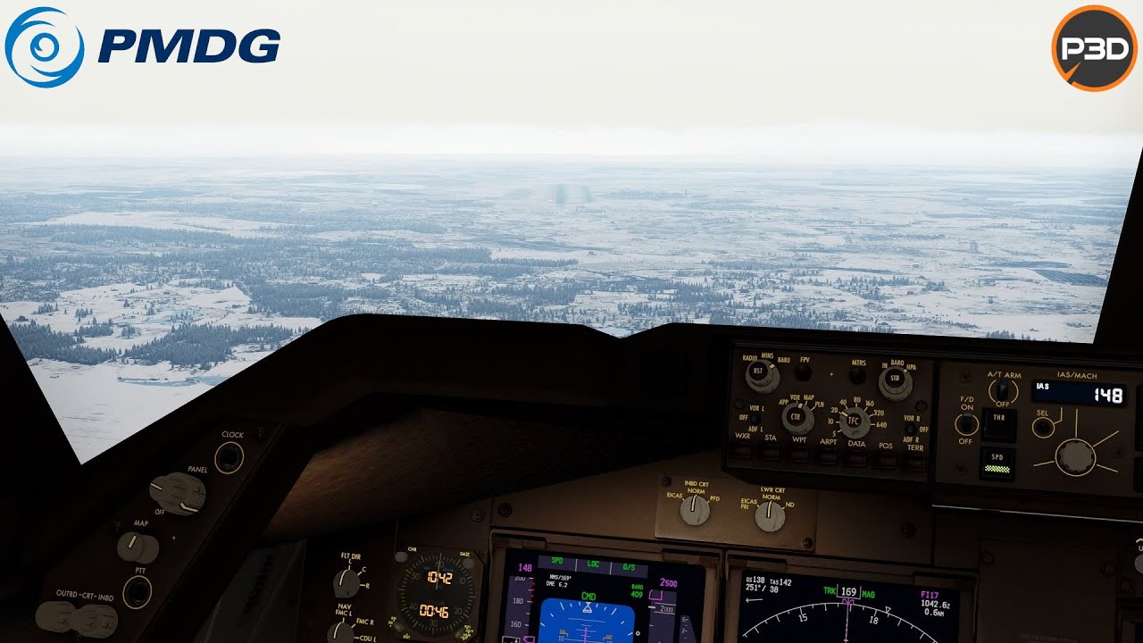 P3D V5.3 | Strong Crosswind landing @Malmö | PMDG 747