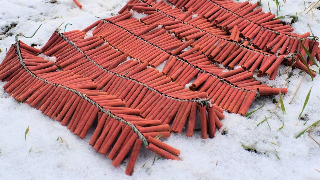 500 FIRECRACKER  5x100 SHOTS EXPERIMENT