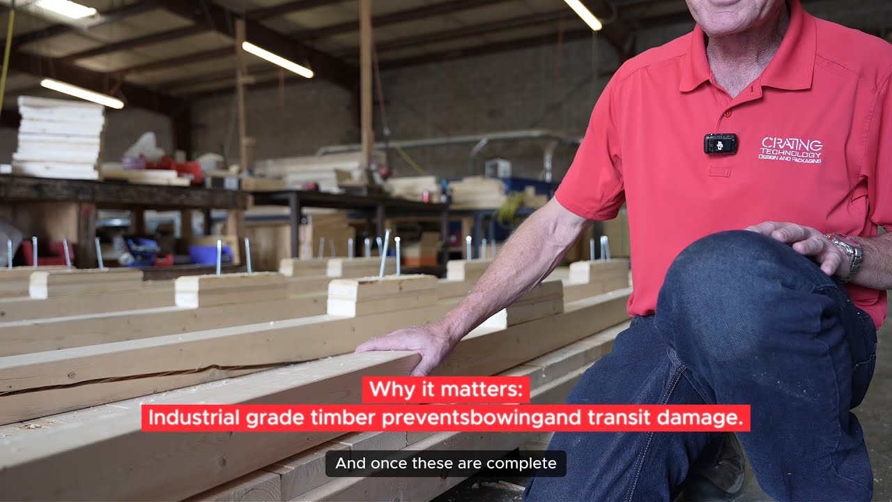 Custom Crating for Airbus A330 Landing Gear | Crating Technology Phoenix