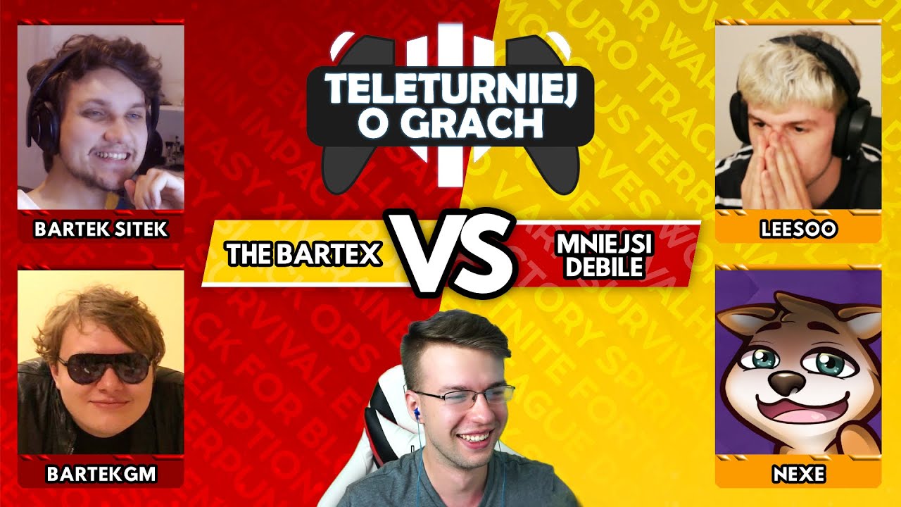 RIP Biurko Bartka 🎮 @GeneratorFrajdy i @BartekGMalt vs @nexe333 i @LEESOO_ [S1E2] Teleturniej o Grach