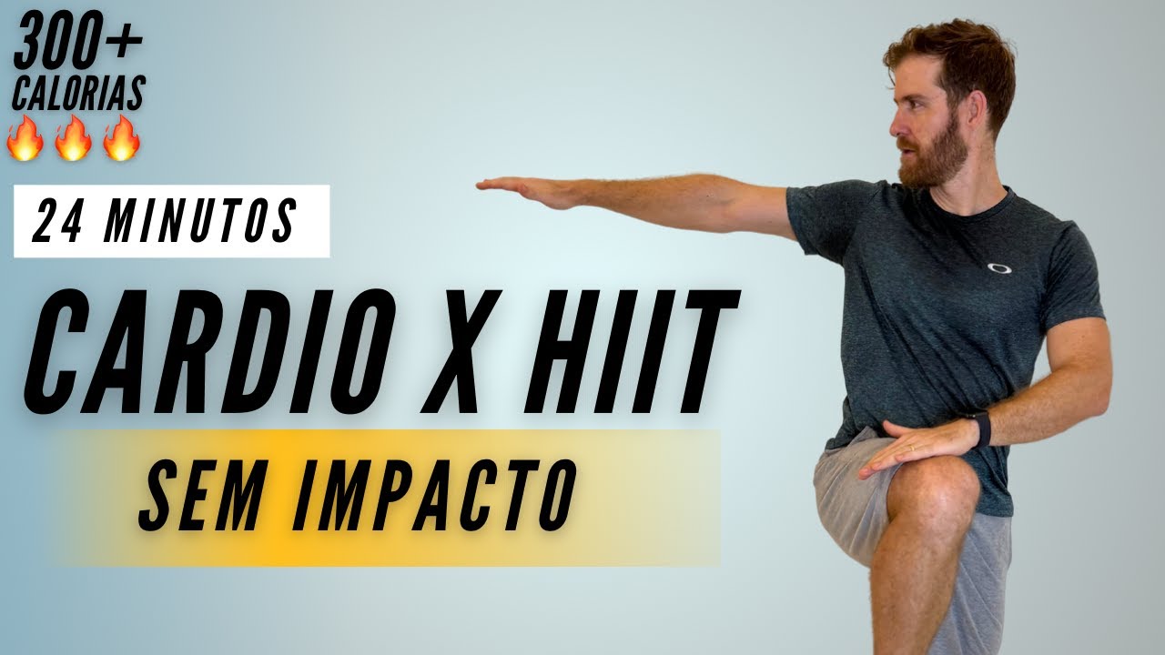 TREINO EM CASA SEM IMPACTO, TODO EM PÉ - [Cardio x HIIT, iniciante, 24 MINUTOS]