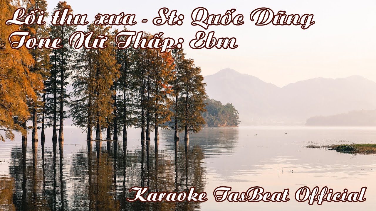 Karaoke Lối Thu Xưa Tone Nữ Thấp | TAS BEAT