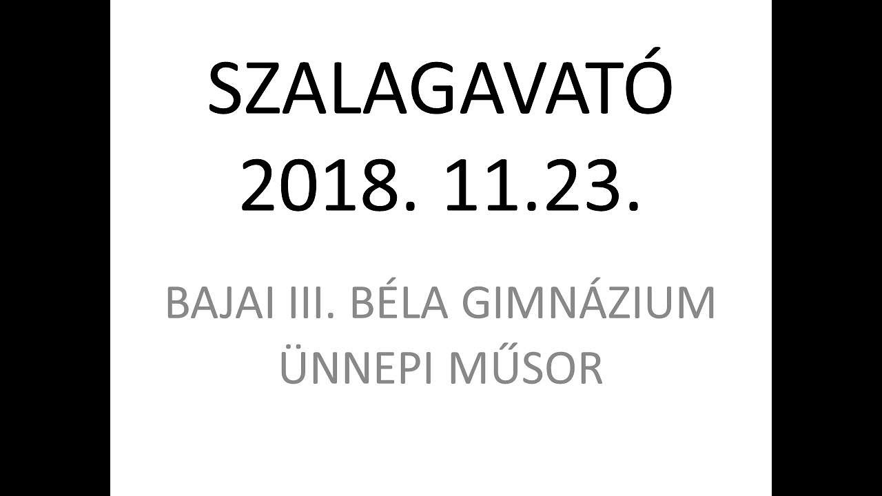 Szalagavató ünnepi műsor 2018.