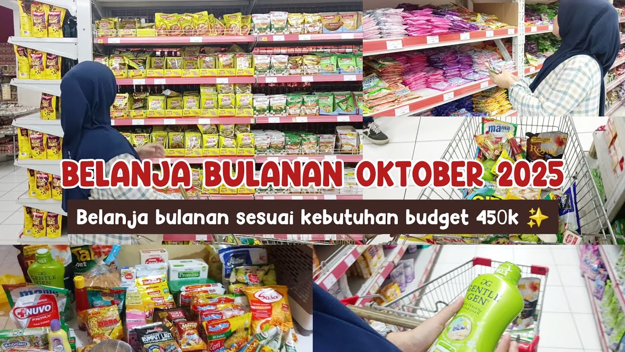 Belanja Bulanan Oktober | Belanja Bulanan sesuai kebutuhan ✨️