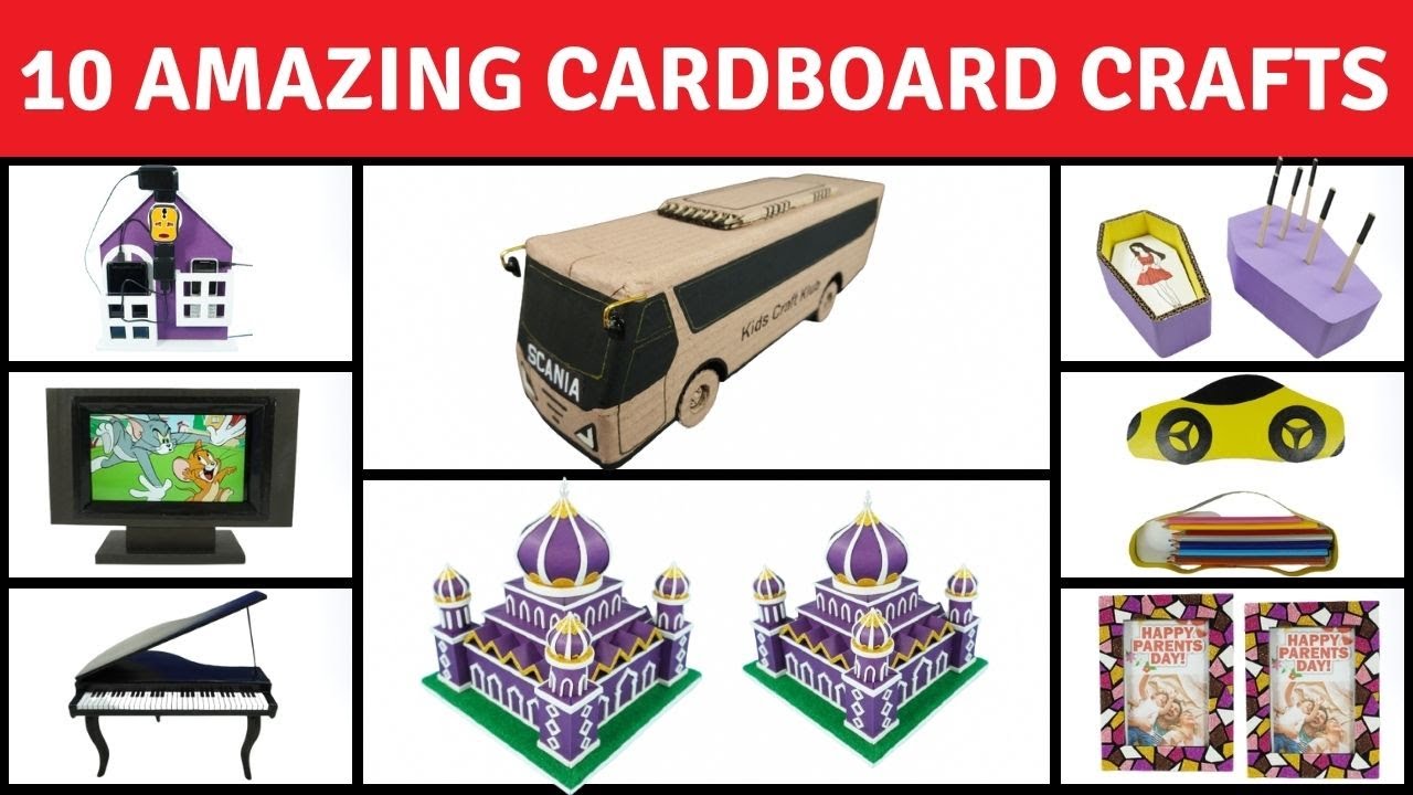 10 Amazing Cardboard Crafts | DIY Décor Ideas To Make At Home | Life Hacks