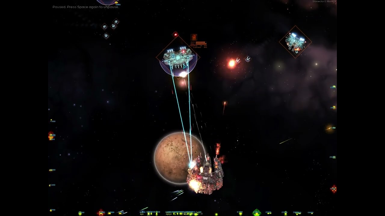 Autopilot Prometheus MKII and Fleet vs 374 DP Remnant Fleet Starsector (Vid 137)