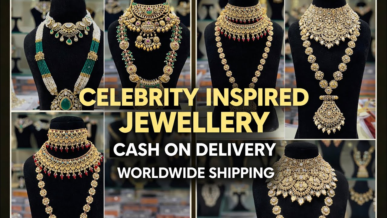 Delhi Best Artificial Jewellery Shop, Kundan & AD Necklace Wholesale Moissanite Jewellery Collection