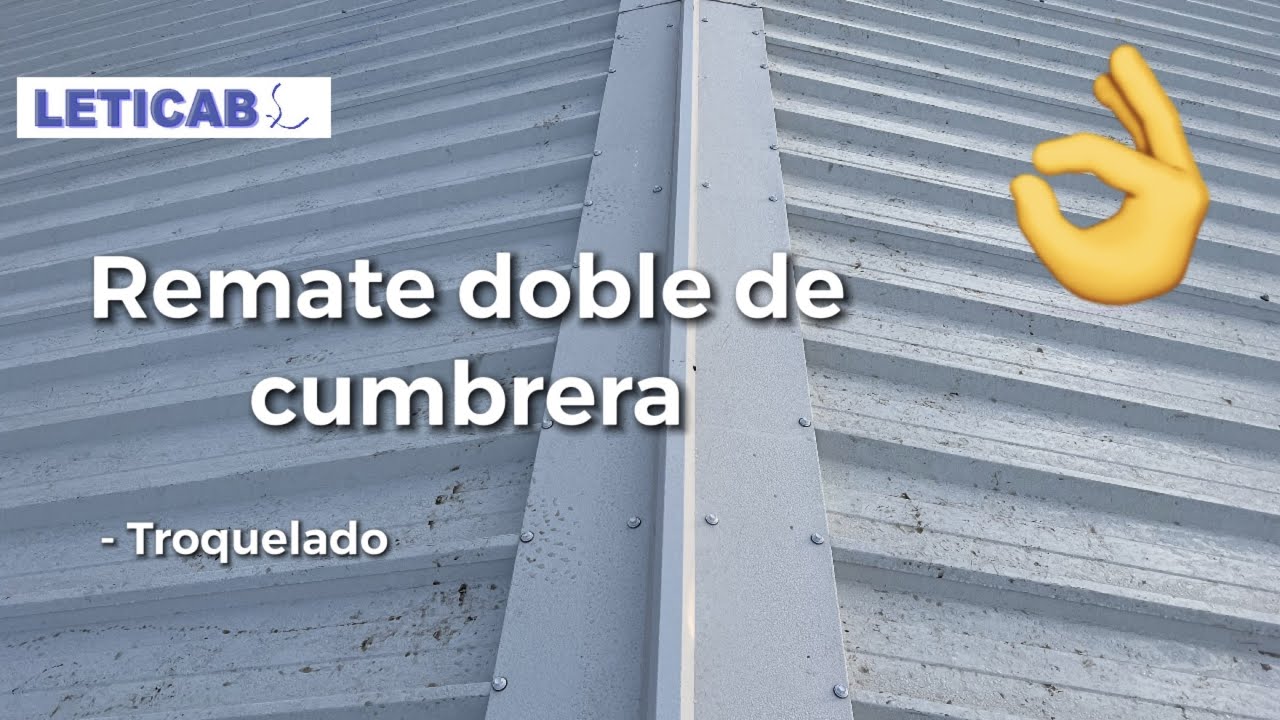 ❗️Remate cumbrera doble 🤔