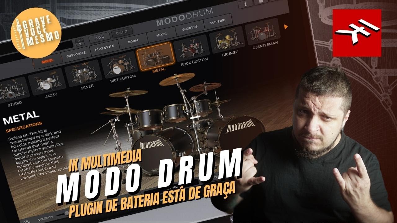 🥁😱 A MELHOR NOTÍCIA DO ANO! IK Multimedia MODO DRUM está DE GRAÇA!