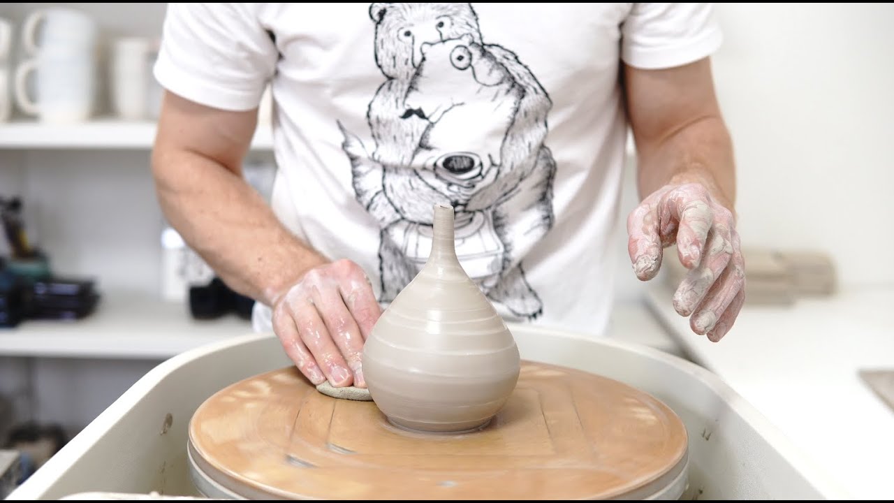 Throwing a Narrow Necked Vase