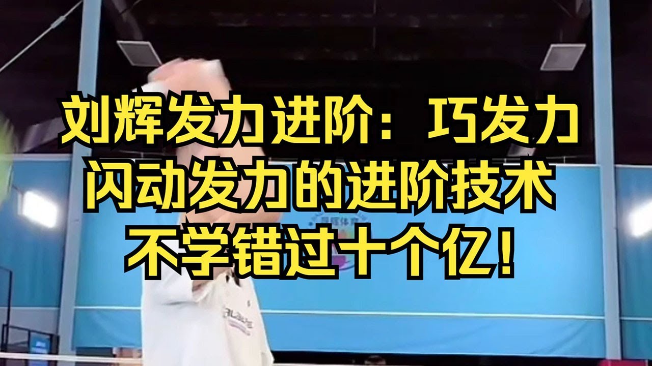 刘辉发力体系高阶：巧发力 不学错过一个亿？ 闪动发力的进阶技术
