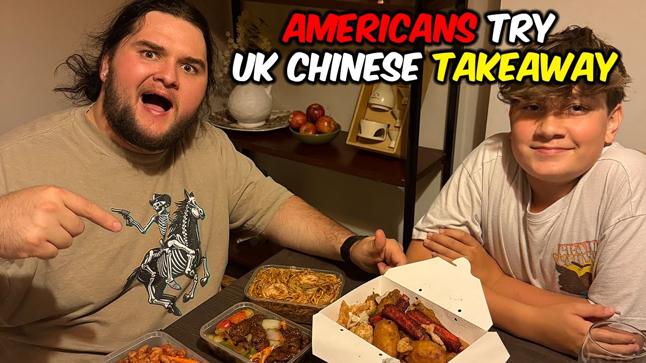 Americans try UK Chinese Takeaway