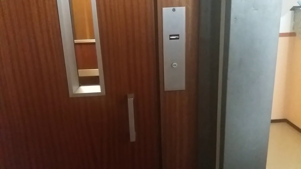 Amazing 1980 ValmetSchlieren Traction Elevator at Suitsikatu 4E, Mets&auml;kangas, Lahti, Finland